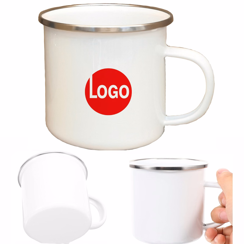 Enamel White Mug