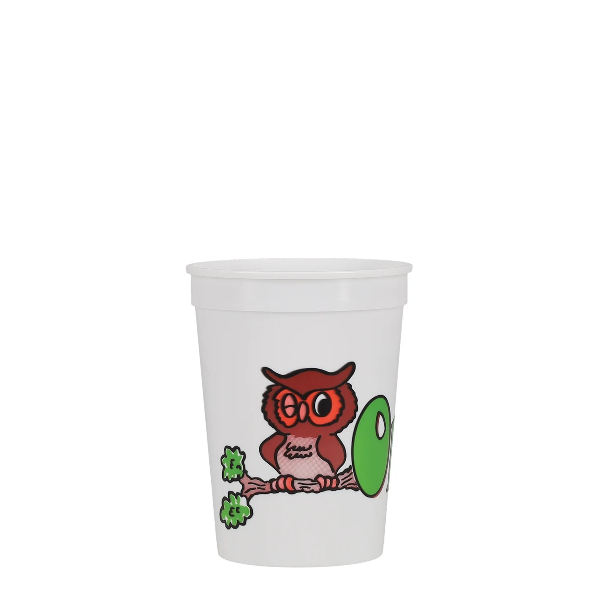 12 oz Soft Sided Plastic Cup Clear Hi-Speed Print 1