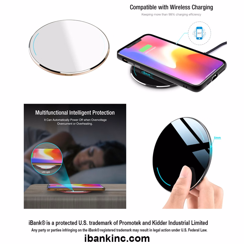 iBank ® Wireless Charger, 11W Charging Pad for iPhone and Galaxy Phones