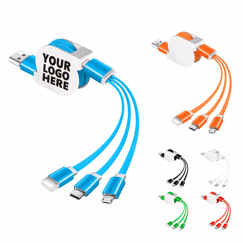 3 in 1 Retractable USB Phone Cable