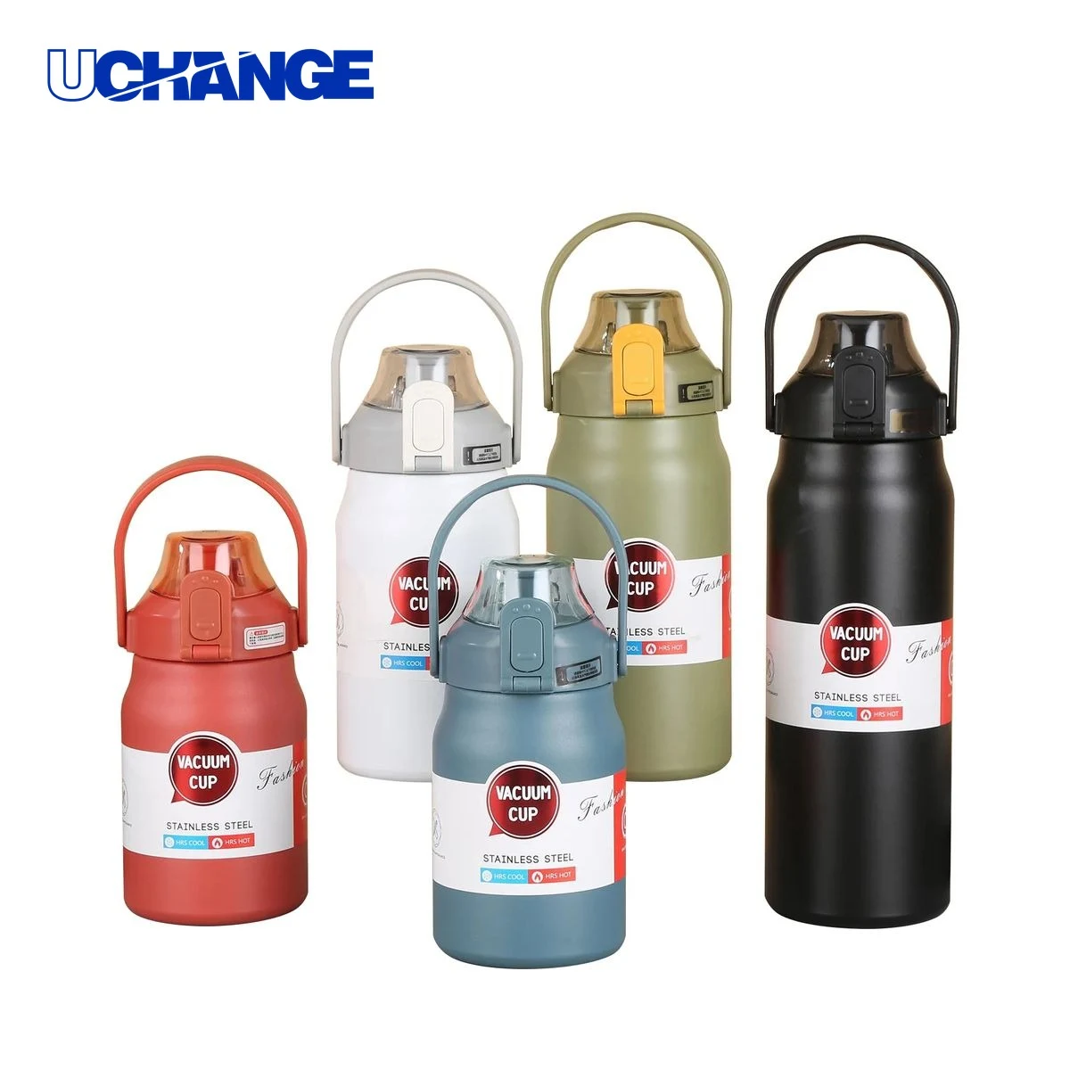 Portable Stainless Steel Vacuum Water Bottle for Travel, custom water bottle with logo imprint 1