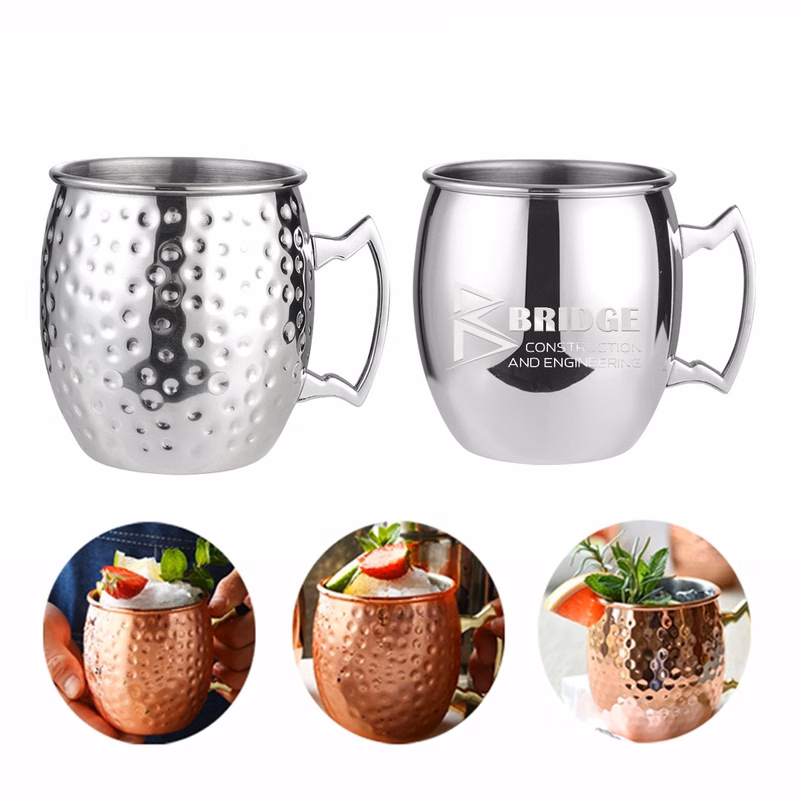Custom Stainless Steel Copper Plated Moscow Mule Mug