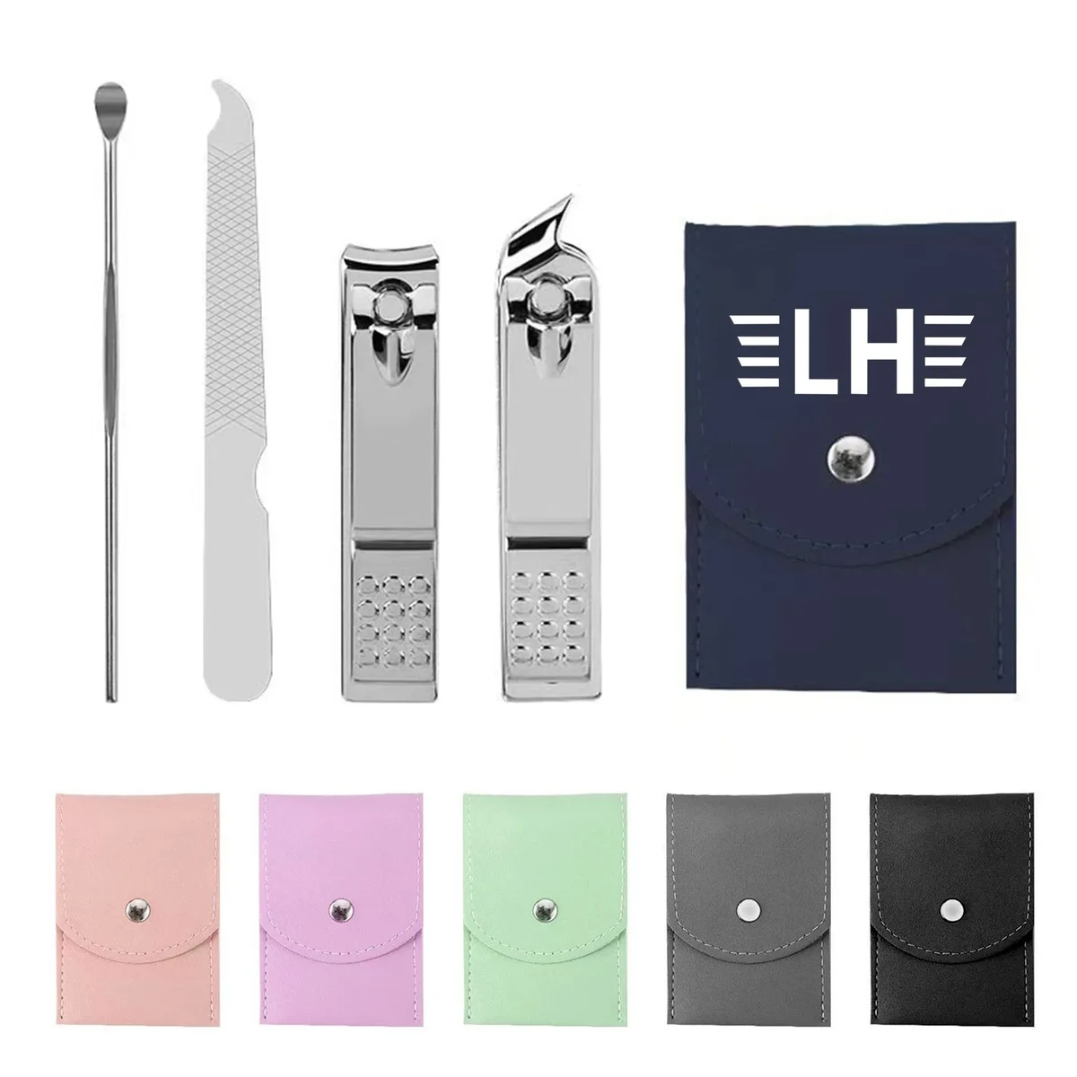 4 pcs Nail Clipper Set W/ Folding Bag 1