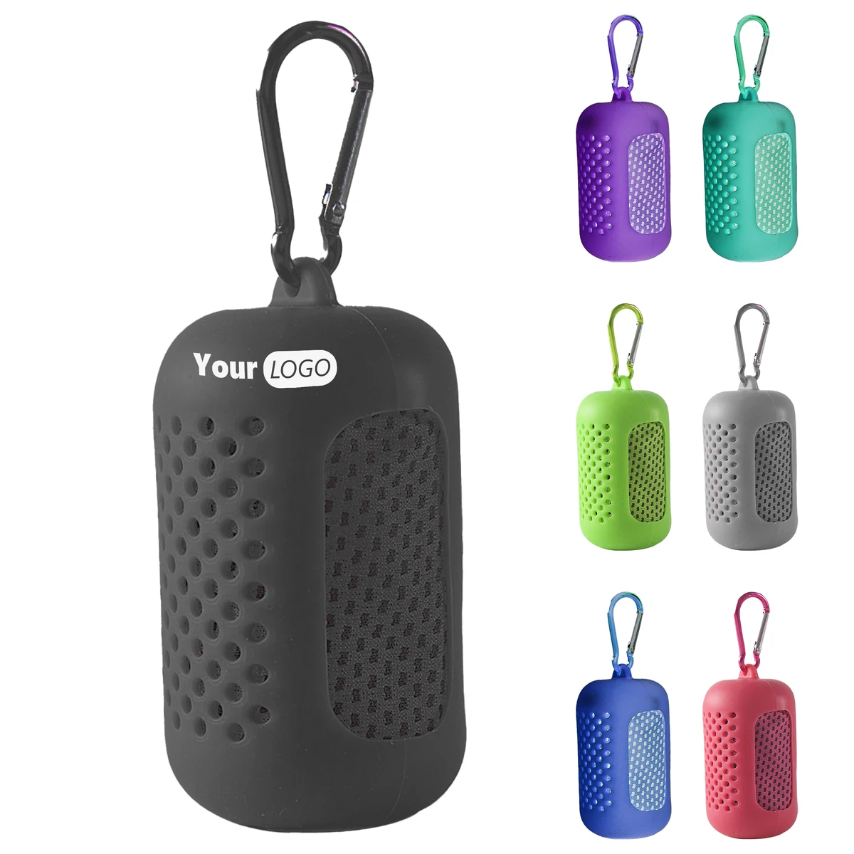 Polyester Quick-Dry Cooling Towel With Compact Carrying Case 1