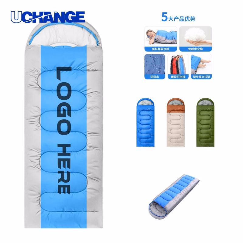 All-Season Envelope Hooded Sleeping Bag