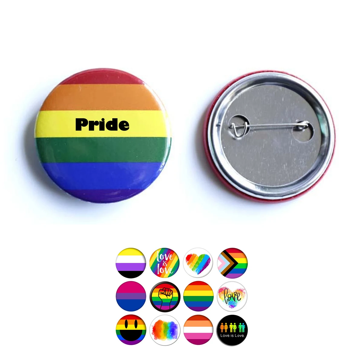 Custom Pride Round Button 1