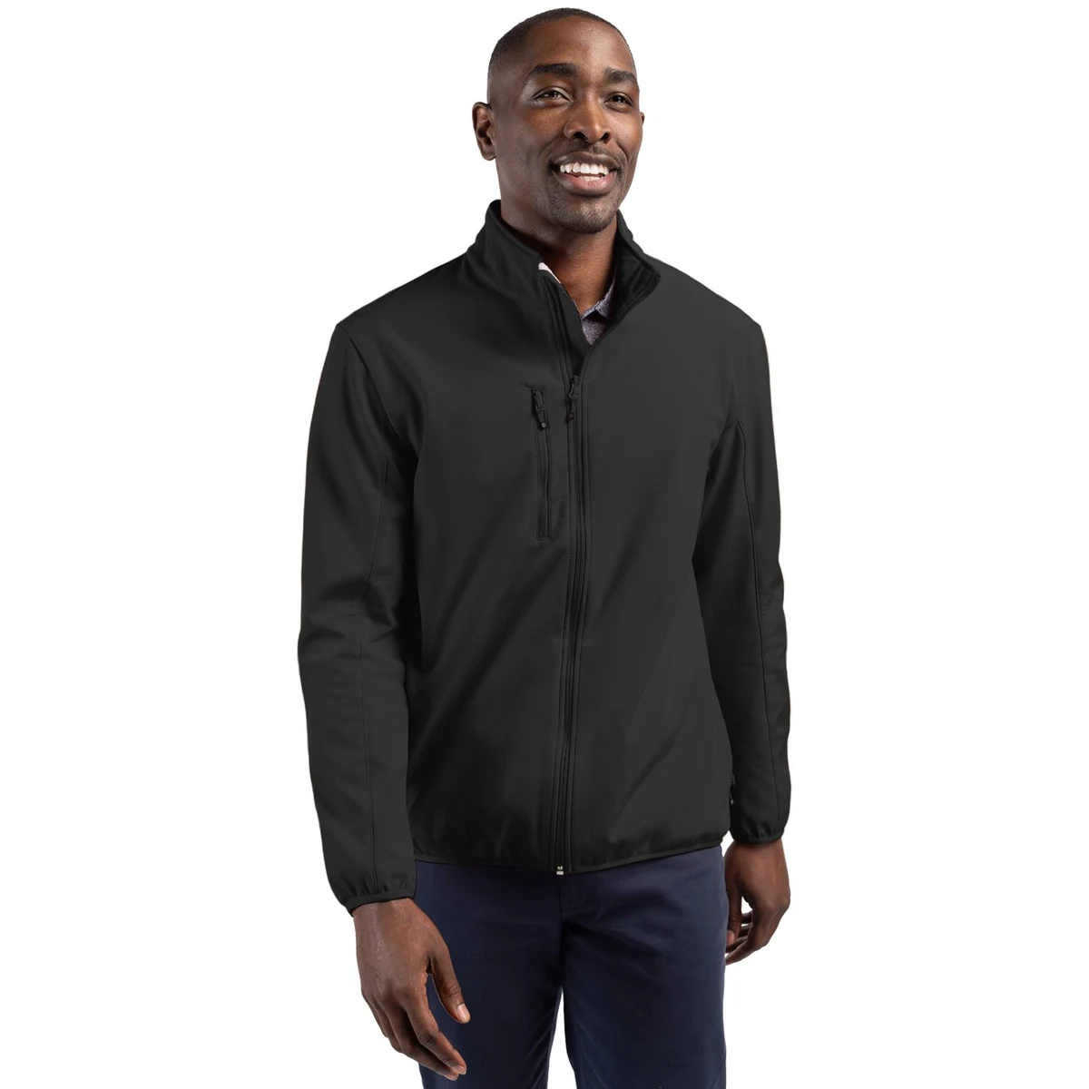Clique Trail Recycled Stretch Softshell Mens Full Zip Jacket 1
