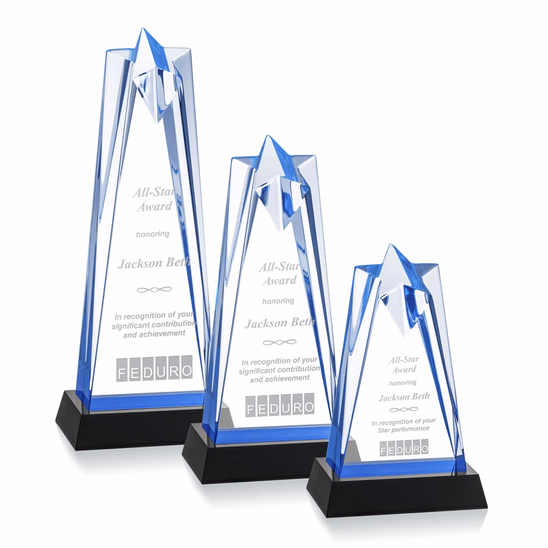 Rosina Star Award on Base - Blue