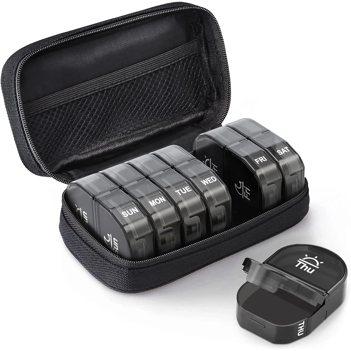 Canvas Bag Weekly Pill Organizer 1