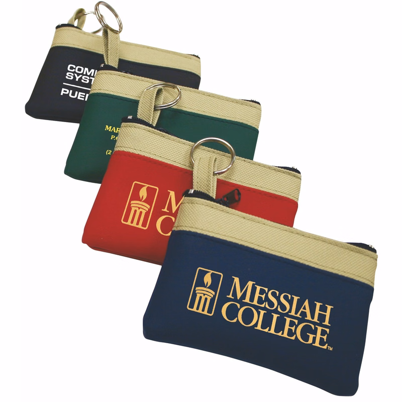 The Safari Classic Zip Pouch w/ Key Ring