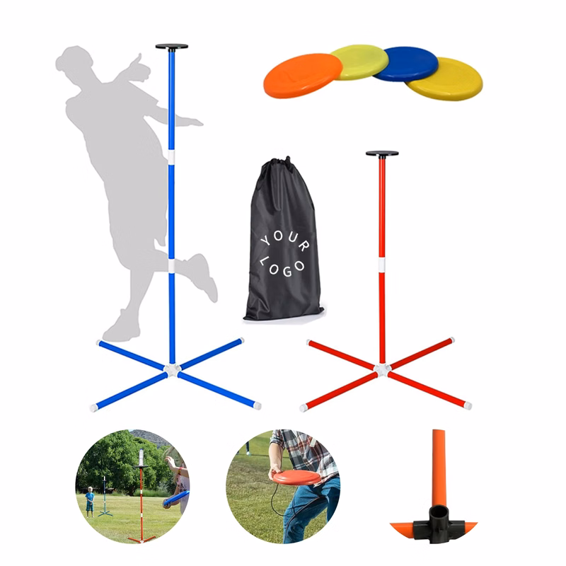 MOQ 50 Flying Disc Game Set with Stand Easy Assembly