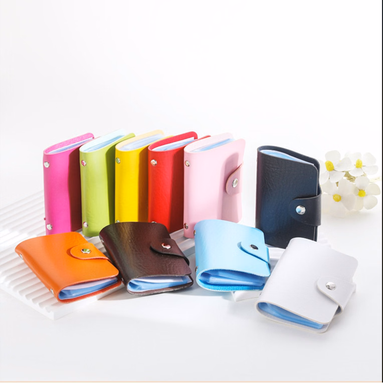 PU Leather Credit Card Cover ID Holder