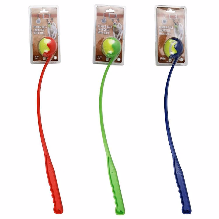 25.6" Toy Tennis Ball Launcher Assorted