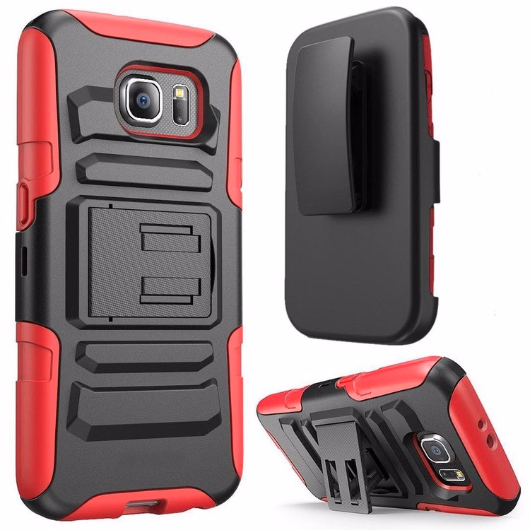 iBank ® Galaxy Core Prime Hard Case with Belt Clip and a kickstand