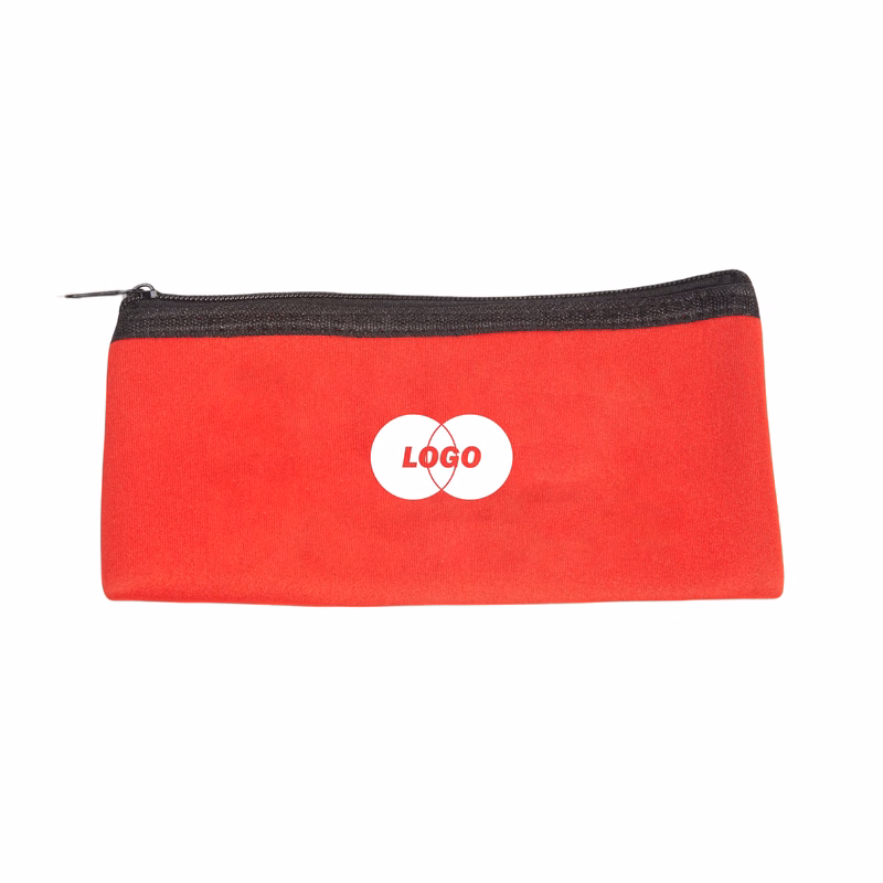 Red Neoprene Zipper Bag