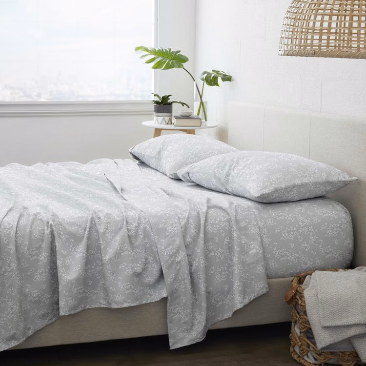 Premium Bed Sheets - Trellis Vine King 4 Set