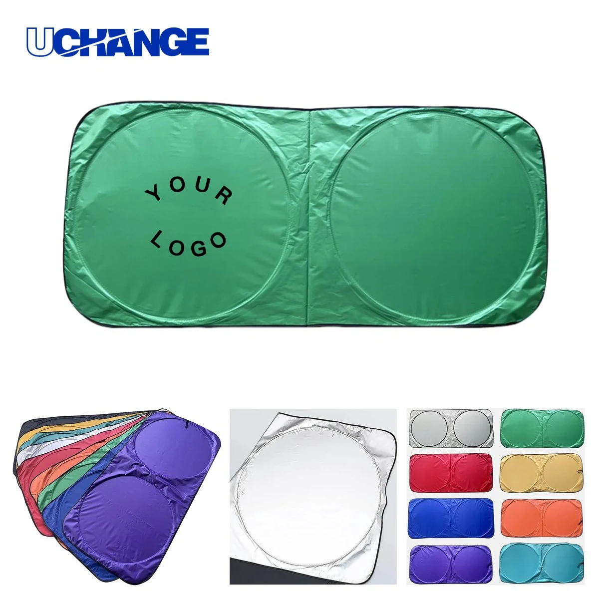 Polyester Car Sunshade 59 x 27 Inch 1
