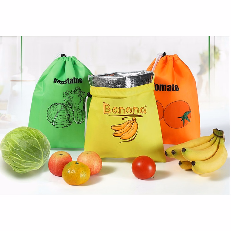 Aluminum Lined Drawstring Bag