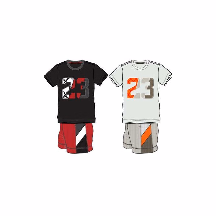 Boys 2 Piece Knit Short Sets - Size 2-4T Assorted Colors