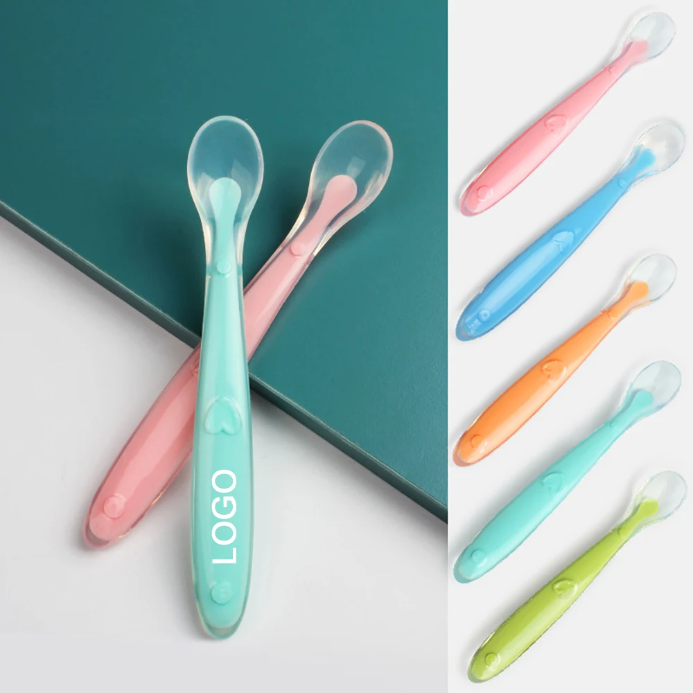 Food Grade Silicone Training Spoon For Baby 1