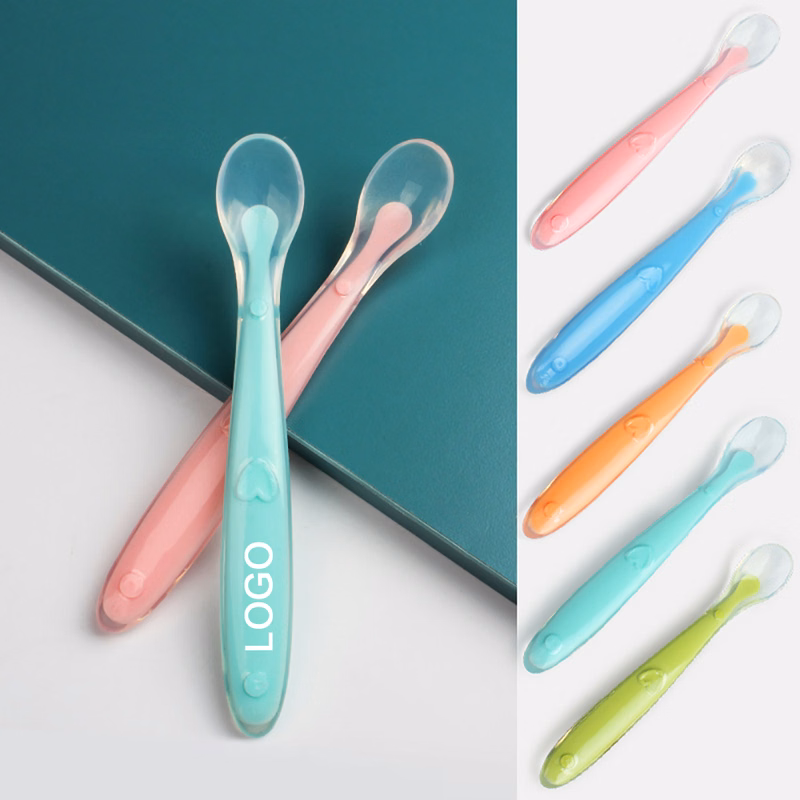 Food Grade Silicone Training Spoon For Baby