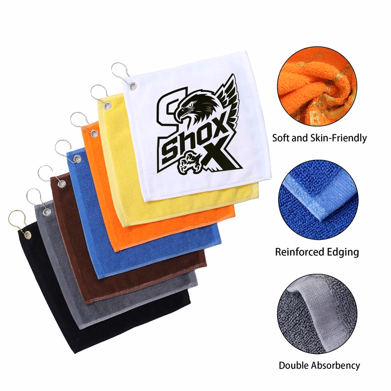 MOQ 100 Cotton Golf Towel