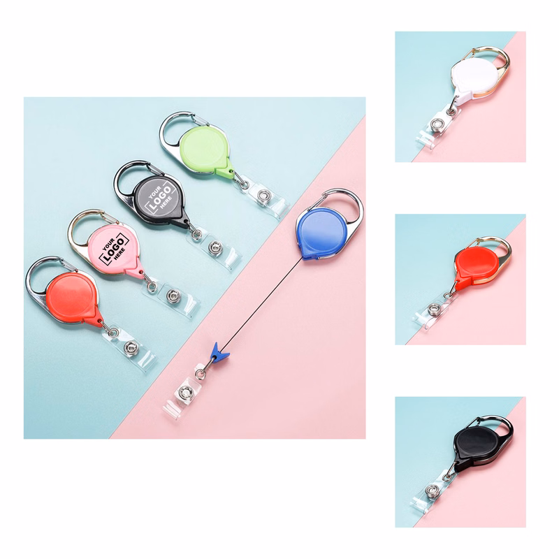 Twist-Free Carabiner Badge Holder