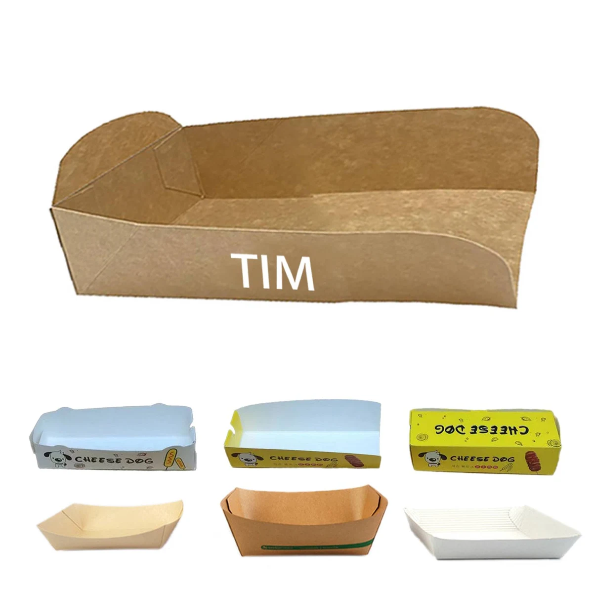Customer Paper Hot Dog Trays 1
