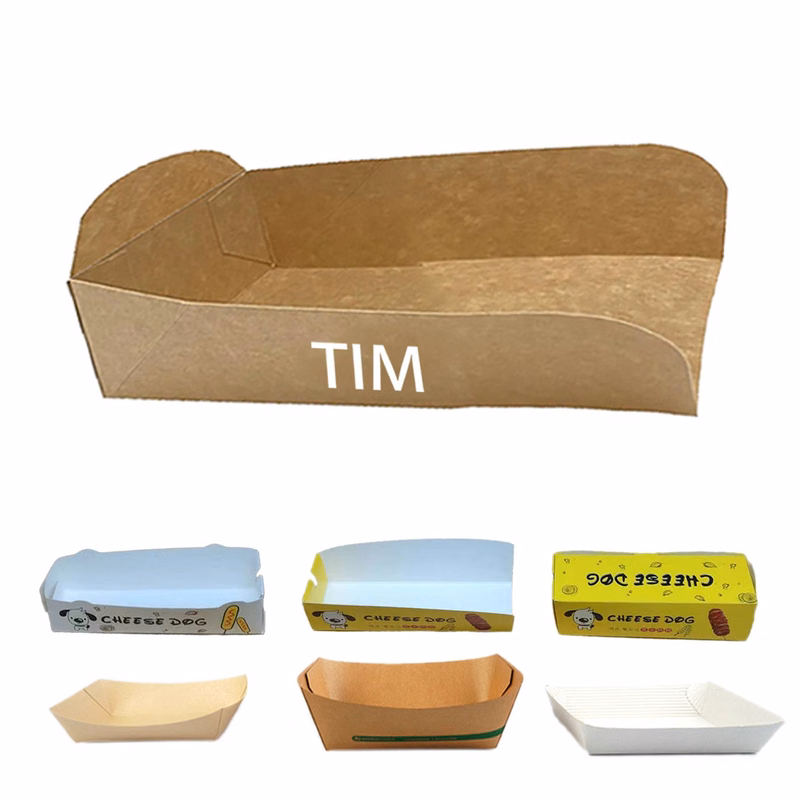 Customer Paper Hot Dog Trays