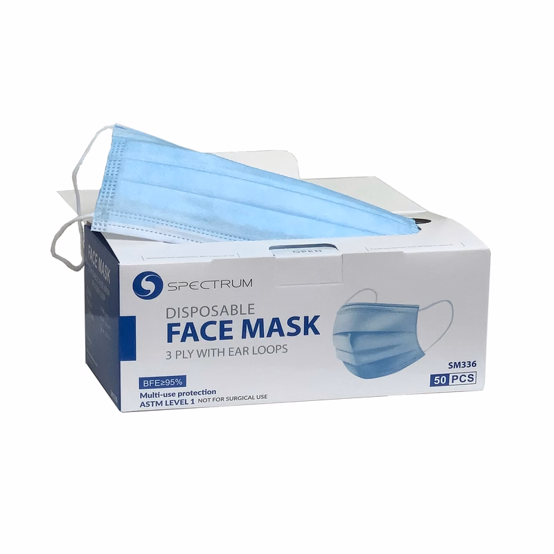 Disposable 3-Ply Face Mask - 50 ct box