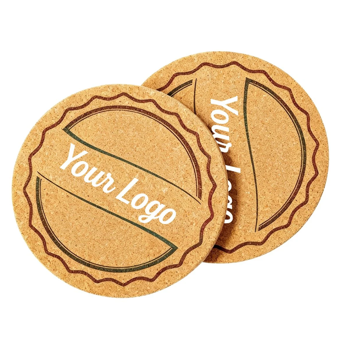 Reusable Heat Resistant Non-Slip Cork Drink Coasters 1