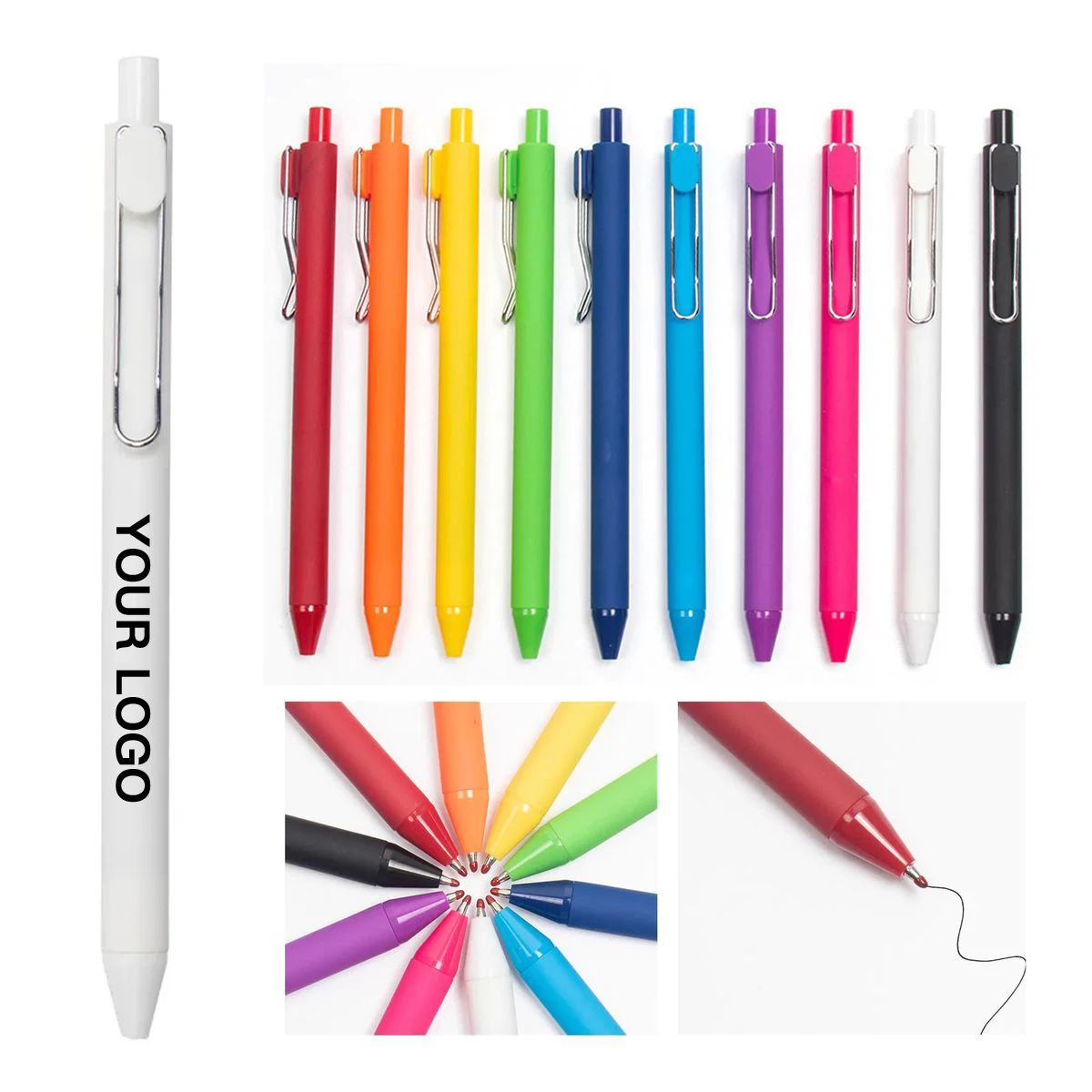Matte Plastic Ink Pen with Black or Blue Ink 1