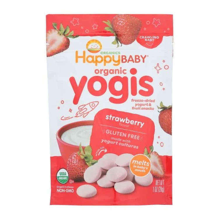 Happy Baby 8pk - Strawberry Yogurt Snacks 1