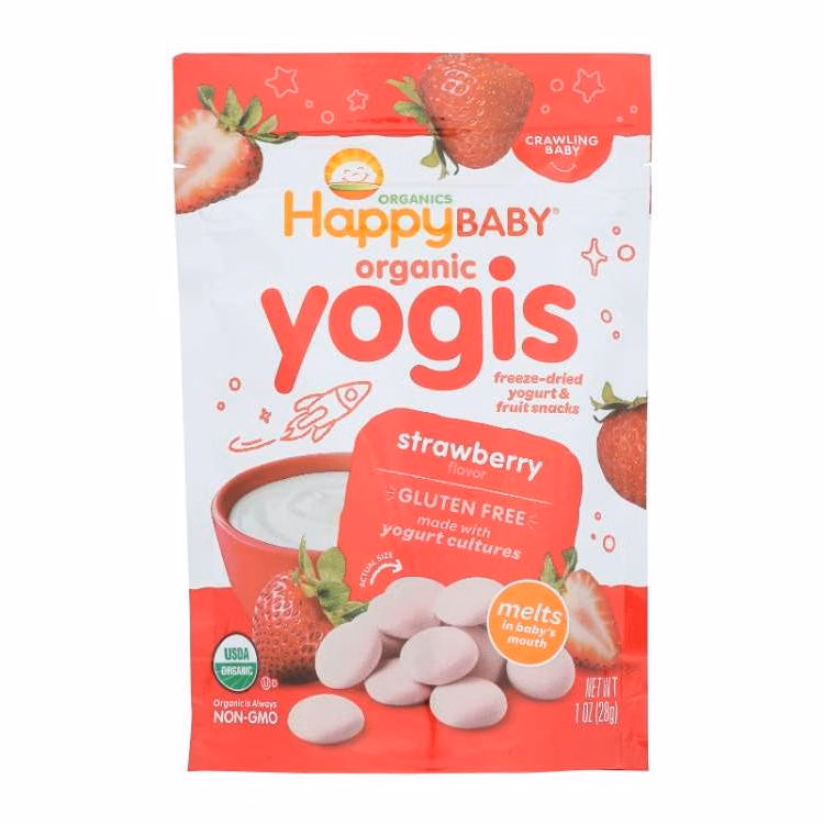 Happy Baby 8pk - Strawberry Yogurt Snacks