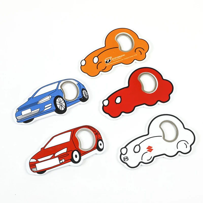 Car Shape Magnets Bottle Opener, custom magnet with logo imprint 1
