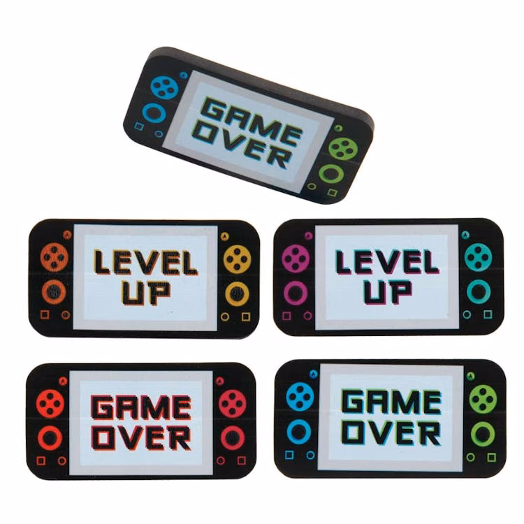 Handheld Game Glitch Erasers 24 Pack