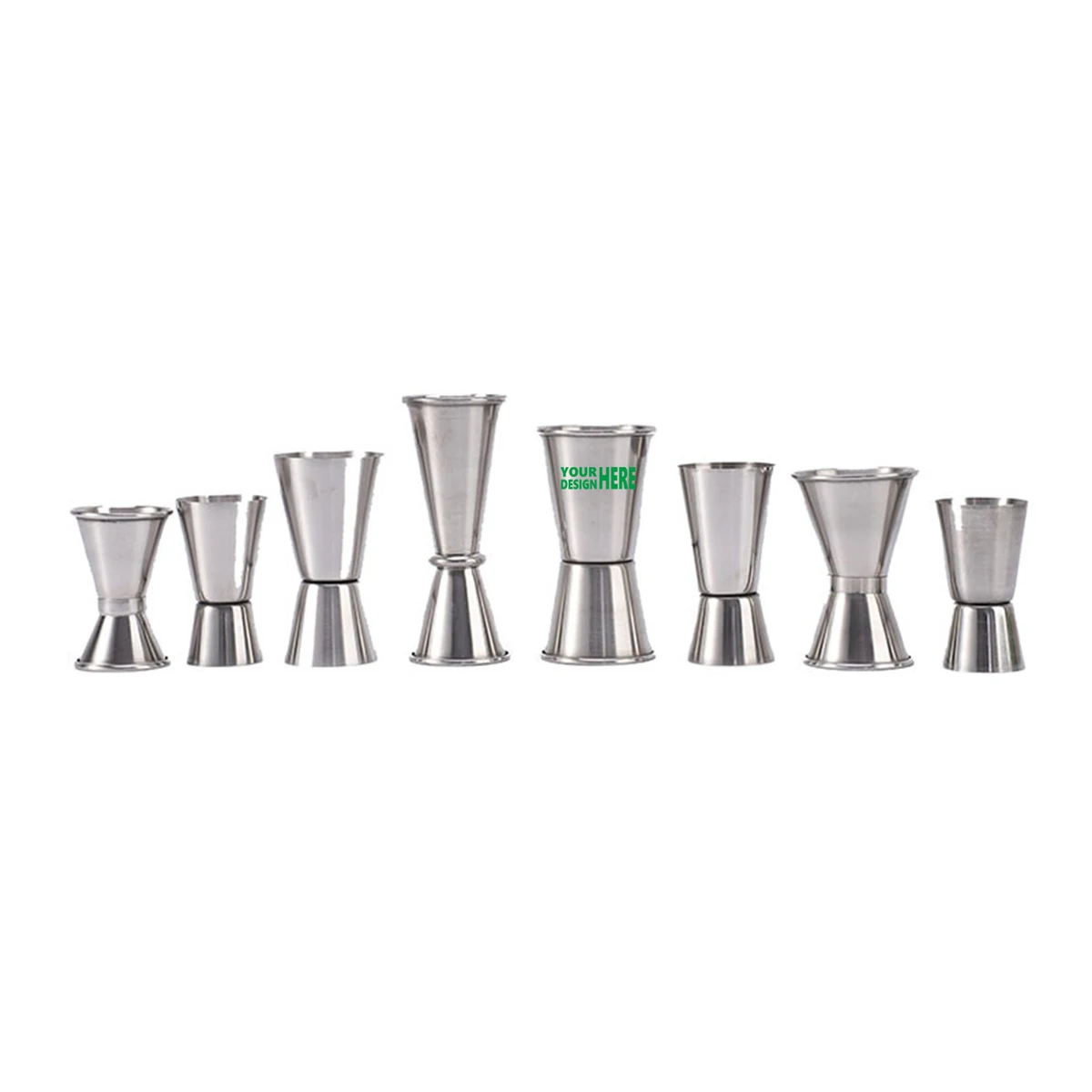 MOQ 50 Durable Stainless Steel Double Jigger for Bar 1