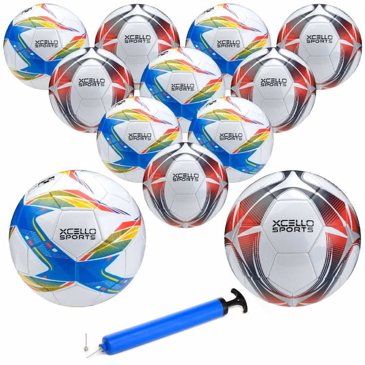 Soccer Balls - Blue and Red Size 3