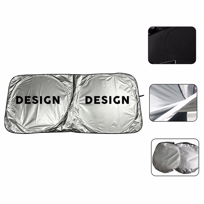 Car Windshield Sun Shade with Pouch