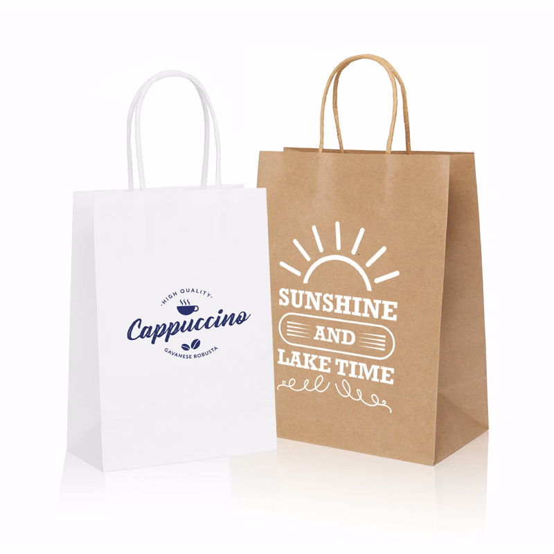 Twisted Handle Kraft Shopper Bag