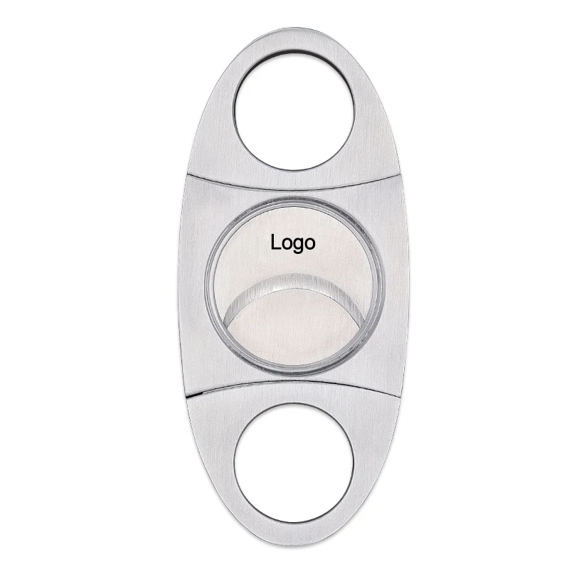 Double Blade Stainless Steel Cigar Cutter 1