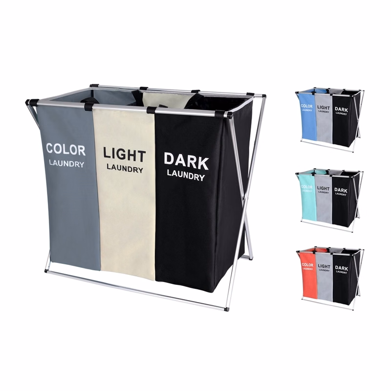 135L Laundry Cloth Hamper Sorter Basket Bag