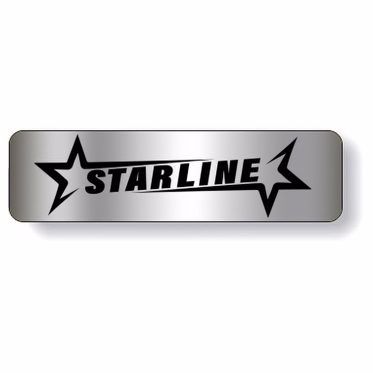 Bright Silver Foil Paper Roll Labels Stock Rectangle (0.75"x2.75")