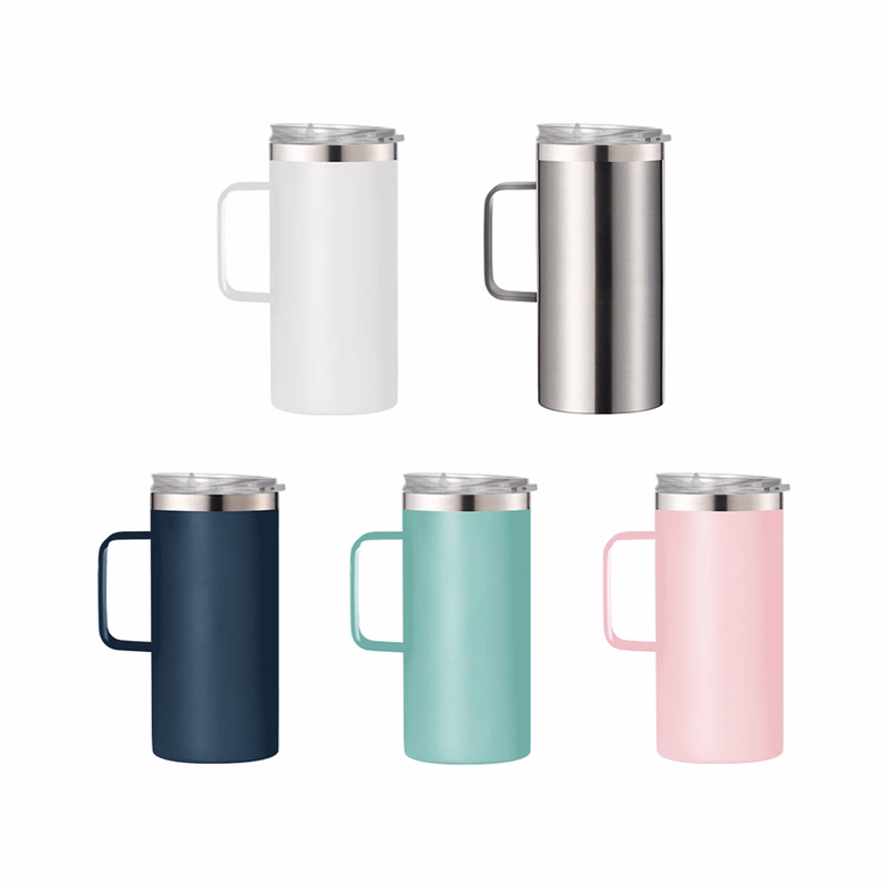 15Oz Insulated Travel Mug With Handle