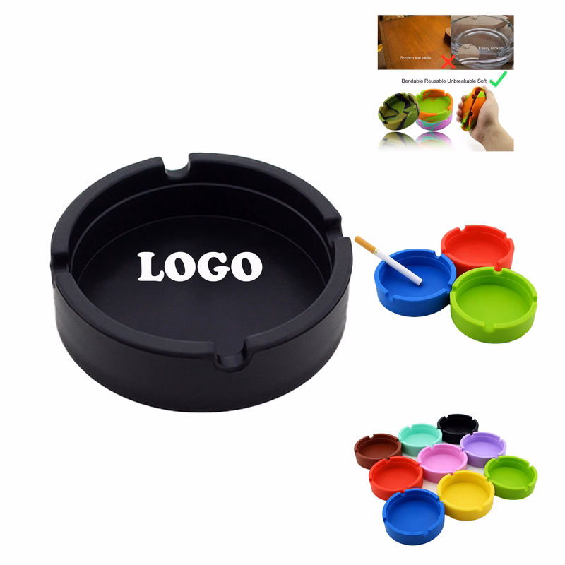 MOQ 50 pcs Custom Silicone Ashtray