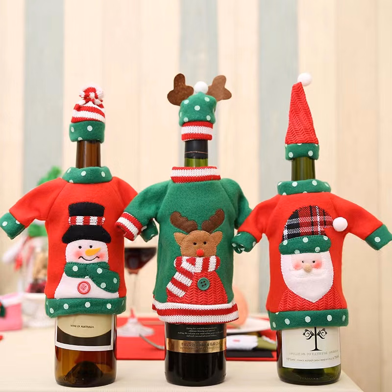Christmas Wine Bottle Covers