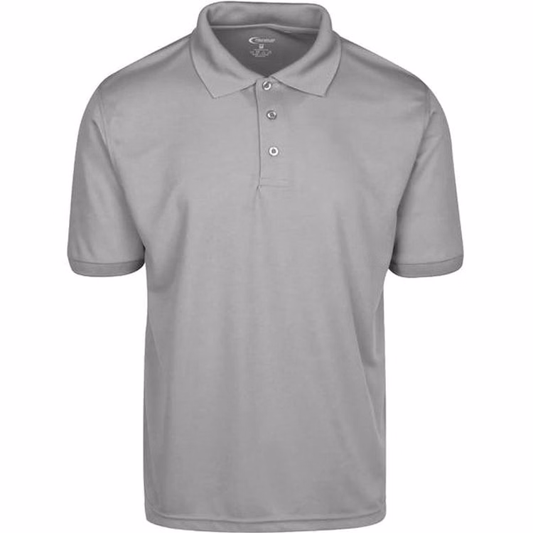 Men's Polo Shirts - Gray 2X Moisture Wicking