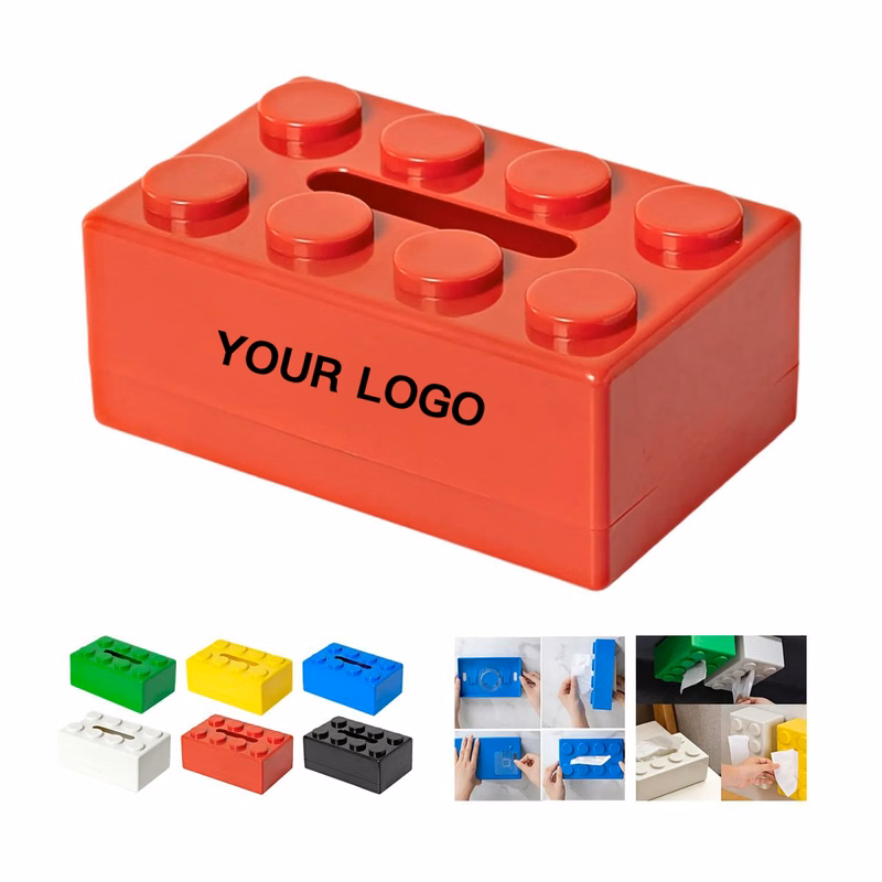 Plastic Tissue Box with 7.9 Inch Compact Rectangular Body
