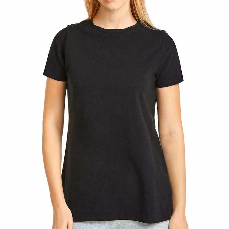 Women'sClassic Fit Crew Neck T-Shirts - Small Black