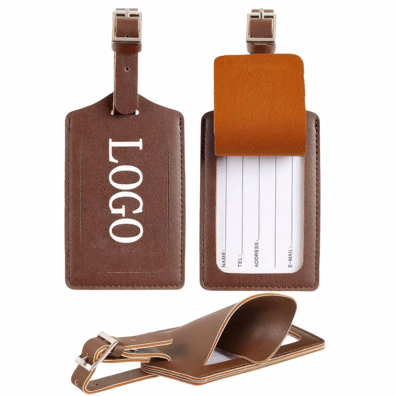 Faux Leather Luggage Tag for Suitcase